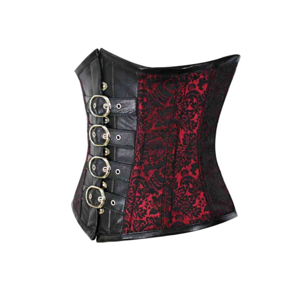 Attitude Corsets - Arikarion Underbust korset - Rood/Zwart